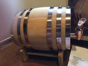 lot 240 image: Studio Mercantile Wooden Whiskey Barrel