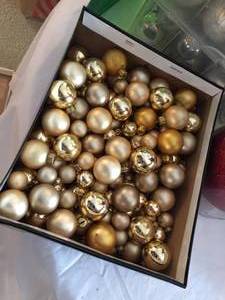 lot 271 image: Large Christmas Bulb Lot with Storage