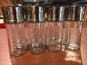 lot 276 image: 12 Glass Herb Containers