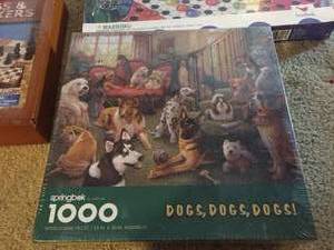 lot 284 image: Checkers, Chess, Chinese Checkers and Unopened Puzzle