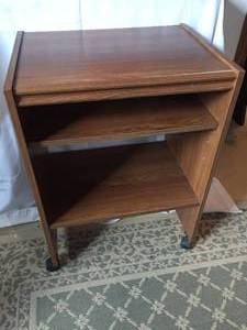 lot 296 image: Rolling Wooden Table