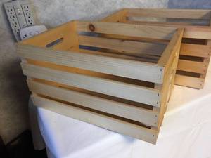 lot 318 image: Two Wooden Storage Crates