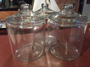 lot 356 image: Three Glass Canisters