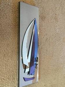 lot 447 image: Mirrored Sailboat Wall Hanging