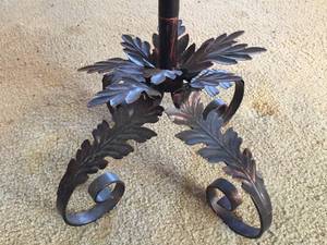 lot 448 image: Large Ornate Metal Candle Holder