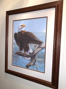 lot 273 image: Distant Thunder Framed Art By Mario Hernandez Numbered 391 of 750