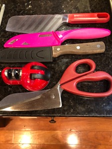 lot 32 image: Cutlery and Sharpener
