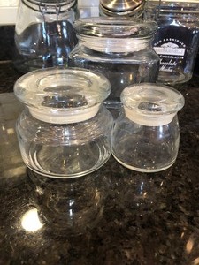 lot 333 image: Glass Canisters