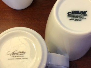 lot 500 image: White Coffee Mugs