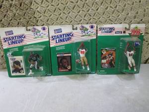 lot 31 image: (RMDR) Lot of 3 Starting Lineup Col...