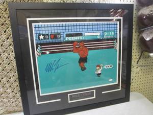 lot 102 image: (RMDR) Framed Signed Mike Tyson Pri...
