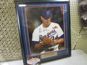 lot 106 image: (RMDR) Framed Signed Nolan Ryan No...