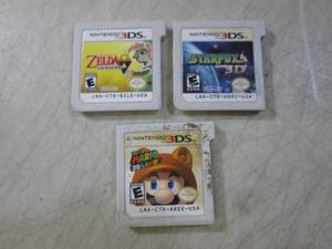 lot 141 image: (CNTR) 3 Nintendo 3DS Games...