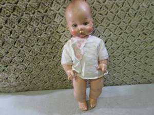 lot 216 image: (F-0) Antique Doll 14 12...