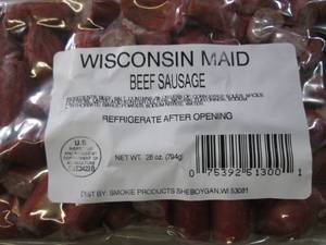 lot 227 image: (B-3) Wisconsin Maid Beef Sausage B...