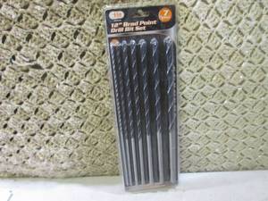 lot 266 image: (E-1) 7pc 12 Brad Point Drill Bit ...
