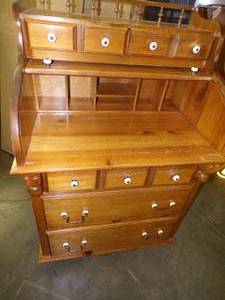 lot 49 image: Smaller Vintage Roll Top Desk