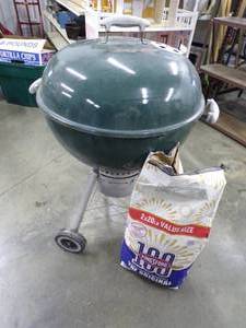 lot 54 image: Charcoal Grill and bag of Charcoal