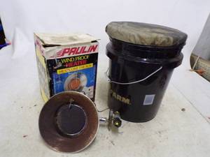 lot 57 image: Propane Heater and Pail