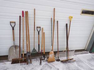 lot 72 image: Shovels Brooms and More