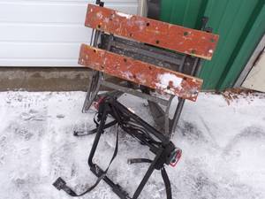 lot 87 image: Folding Work Bench and Bike Rack