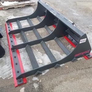 lot 13 image: Brand New Grey Wolf Brand Universal Mount Bobcat Skid Loader Skid Steer 74 Landscape Planer Attachment