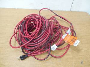 100 ft. 163 IndoorOutdoor Extension Cord, Red and Black by Husky