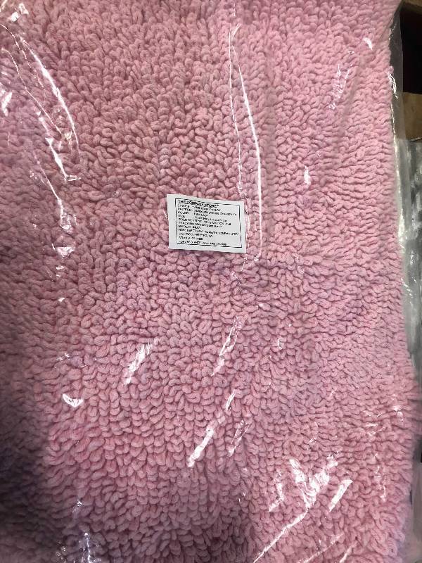lot 58 image: Cotton Chunky Loop Pink Lady 17 in. x 24 in. Bath Rug, VJ46-17X24-PNKLDY, NEW