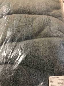 lot 31 image: C-studio Home Studio Cotton Bath Sheet (1) - Stone Blue, 43002-BSH-STONE-BLUE, NEW