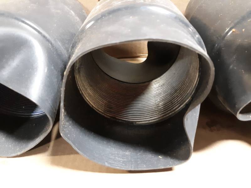 (4) 4 PVC Coated Conduit Couplers