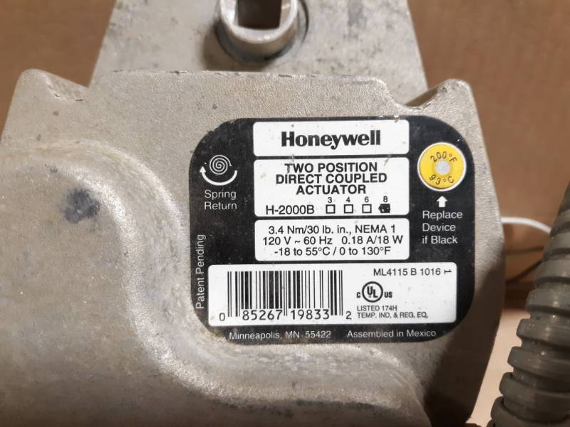 (2) Honeywell Actuators