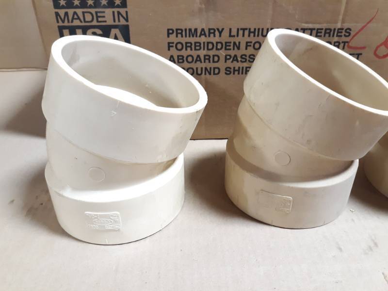 (10) NIBCO 4 Socket PVC Pipe Fittings  - 116th Bend