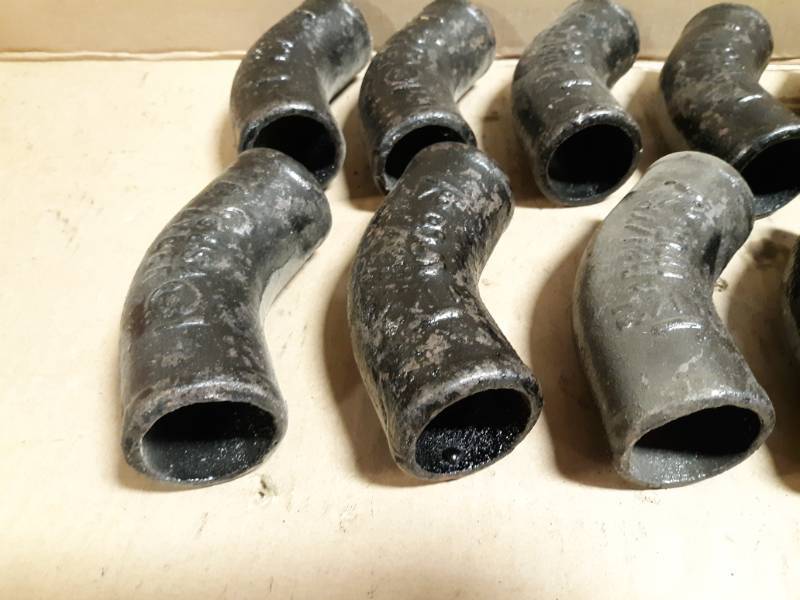 (12) Tyler 1-12 NO-HUB Cast Iron 45° Elbows