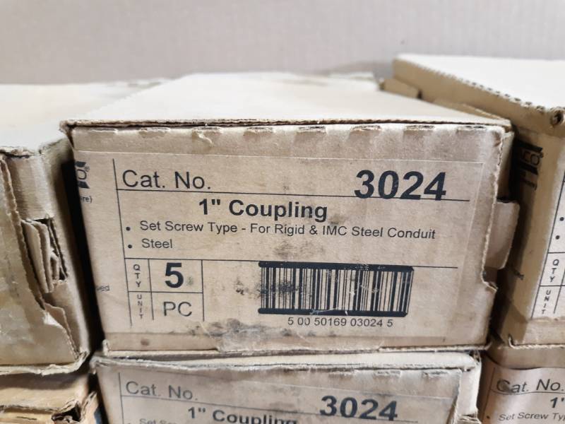 (12) Boxes of Hubbel 1 Conduit Couplings