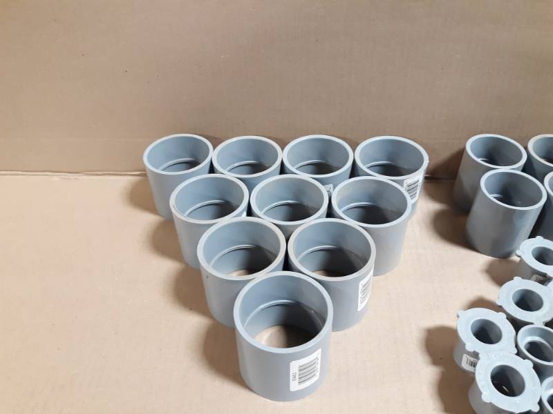 Large Lot of Carlon PVC Conduit Couplers 2, 1-12, 1-14 , 1, 12