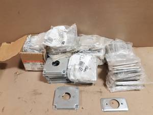 (105) 2-Gang and 1-Gang Steel Covers for Round Receptacles