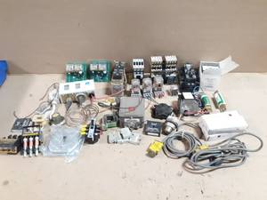 Large Lot of Assorted Electrical Parts - Contactors, Relays, Fuses, Switches and More