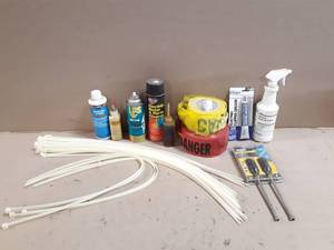 30 Zip Ties, DangerCaution Tape, Electric Cleaners and More