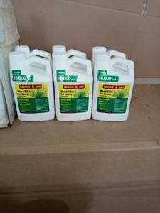 lot 8 image: 64 oz. Weed Killer for Lawns Concentrate Liquid Herbicide by Compare-N-Save- set of 6 not used