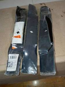 lot 26 image: 48 in. Mower Blades (3-Pack) by John Deere- set of 3 - not used