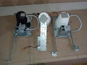 lot 62 image: Steel Recessed Lighting Housing for New Construction Ceiling, No Insulation Contact, Air-Tite- mixed lot