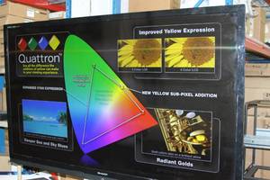 lot 10 image: Sharp Aquos 70 Quattron High Definition Full 1080p WiFi Internet Ready Smart Television  TV - Model LC-70LE734U