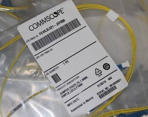 lot 16 image: Lot of 80 NEW CommScope Jumper Riser TS 1.6mm Simplex Fiber Optic Cables