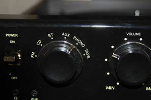 lot 32 image: Victrola Nostalgic Classic Music System - Turntable  Record Player Cassette CD FM Radio Bluetooth & More