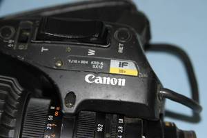 lot 87 image: Lot of 5 Professional Video Camera  Camcorder Canon Zoom & Focus Lenses