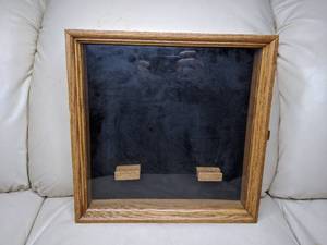lot 530 image: Wall Mount Shadow Box with Hinged Door