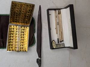 lot 149 image: Vintage Pens, Business Card Holder, Letter Opener