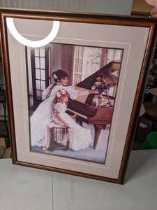 lot 51 image: Sandra Kuck Framed Print First Recital