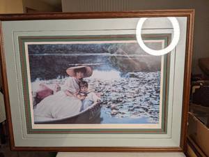 lot 52 image: Sandra Kuck Signed, Numbered and Framed Print Lily Pond