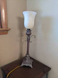 lot 237 image: Torchiere Table Lamp